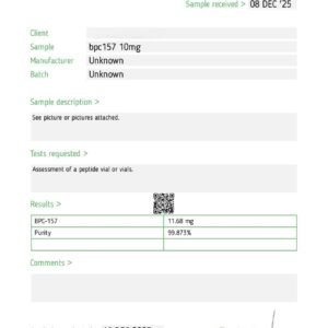 Alternative view of BPC-157 10 mg